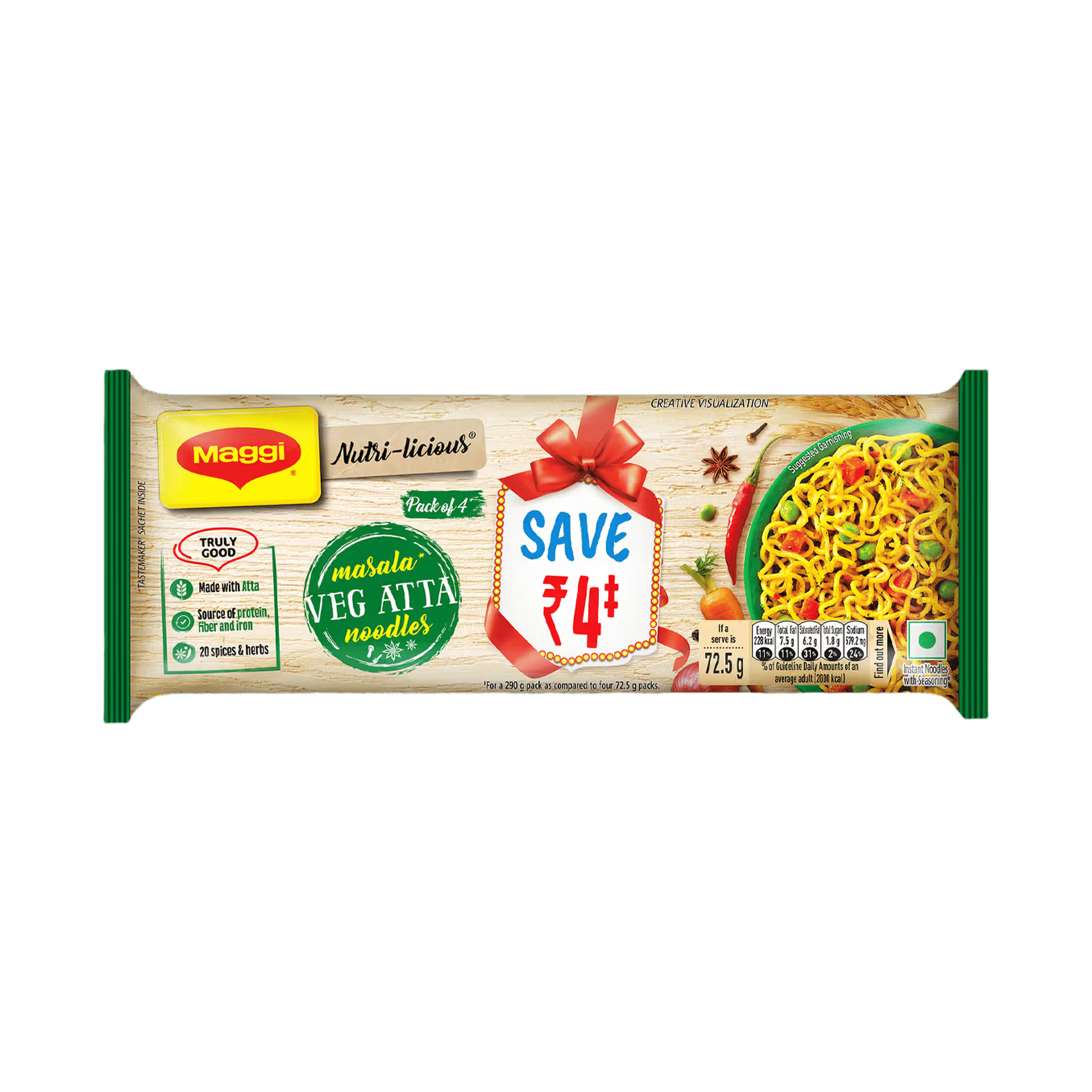 MAGGIE NOODELS VEG ATTA
