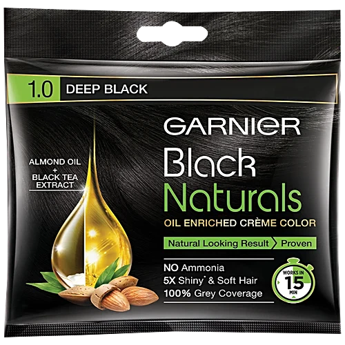 GARNIER BLACK NATURAL HAIR COLOUR