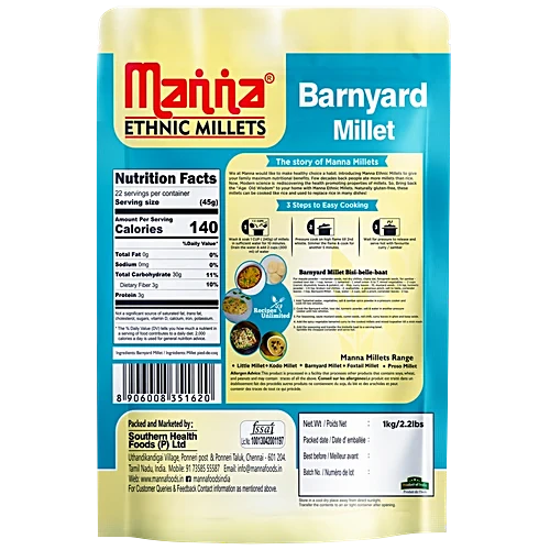 MANNA BARNYARD MILLET