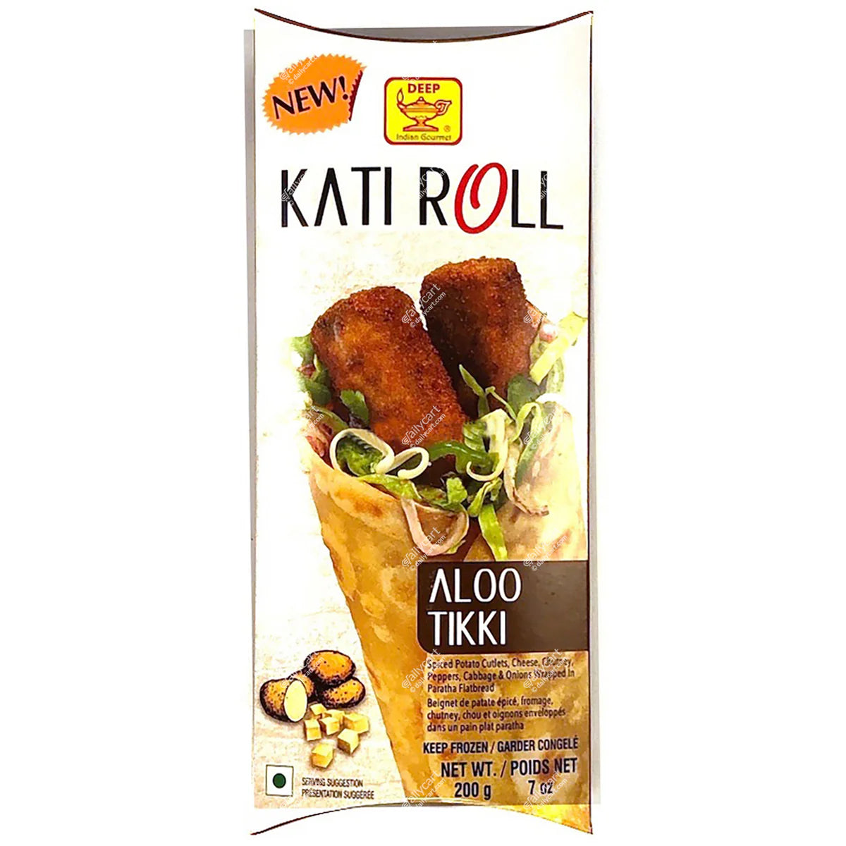 DEEP ALOO TIKKI KATI  ROLL